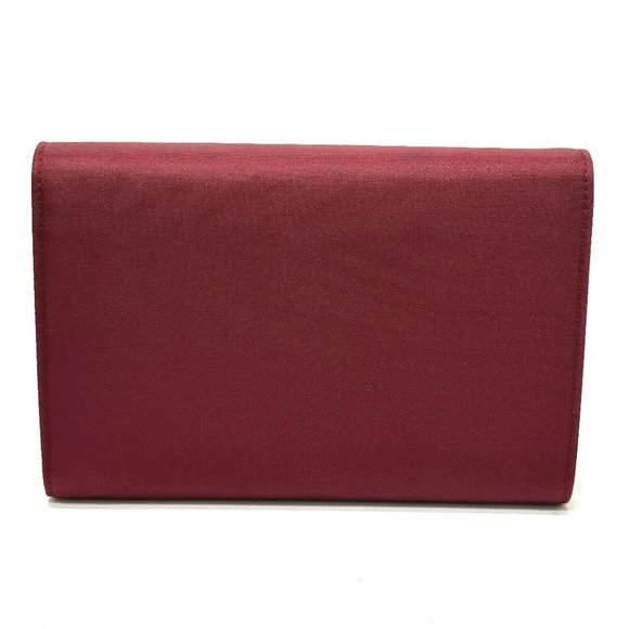 PRADA Triangle logo Compact wallet Trifold wallet wine-red - Picture 2 of 10